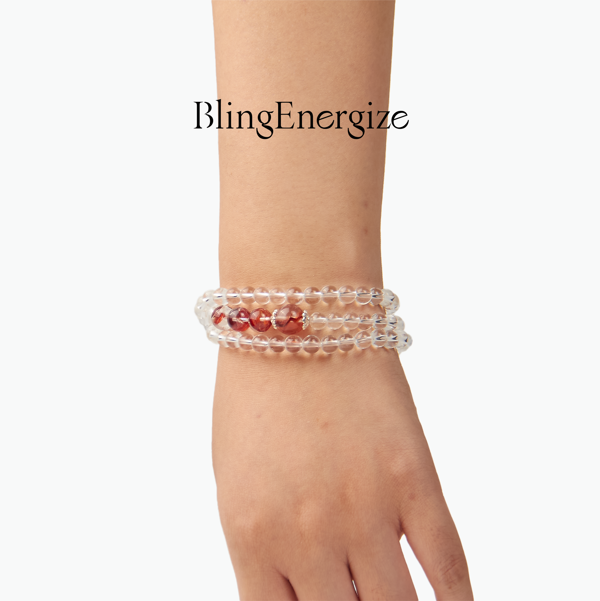 Red Hematoid Quartz Bracelet & Necklace