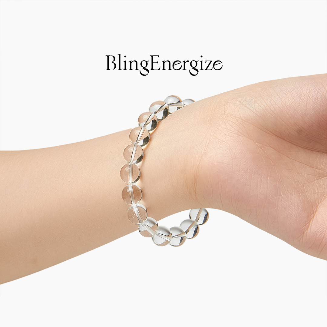 Quartz Amplifier Bead Bracelet