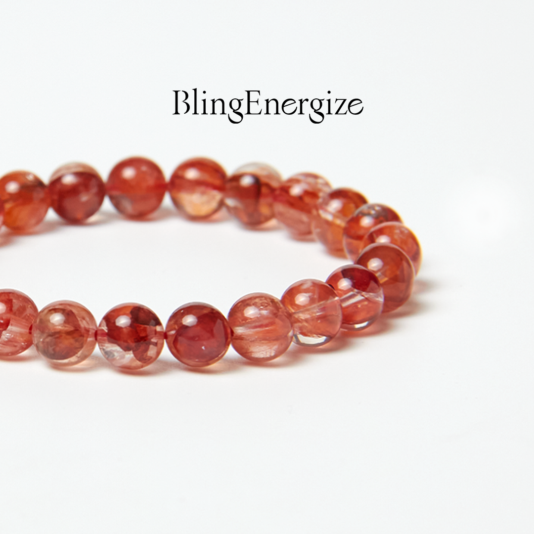 Red Hematoid Beaded Bracelet