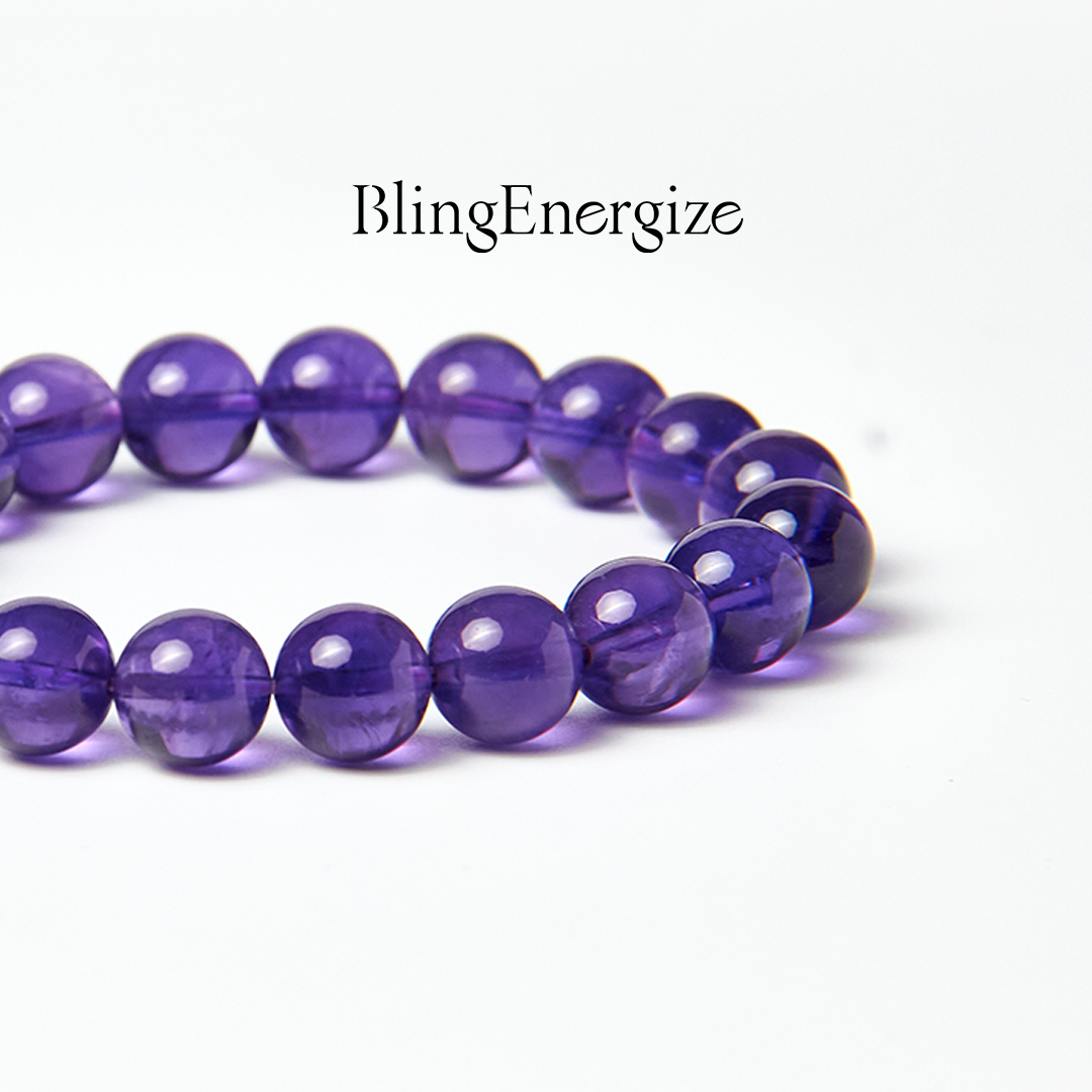 Amethyst Bolivian Beaded Bracelet