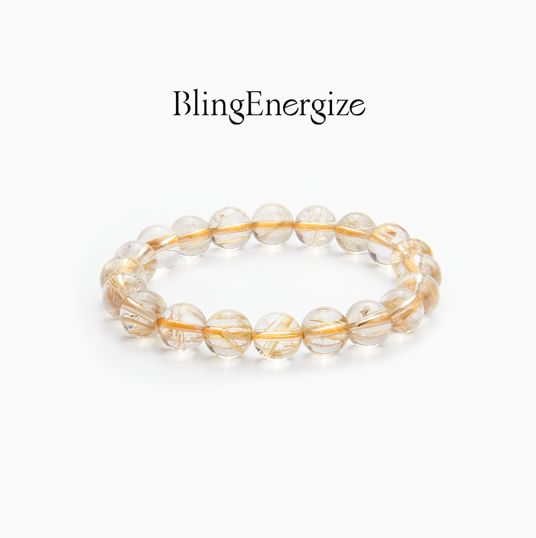 Golden Rutilated Quartz Powerflow Bracelet