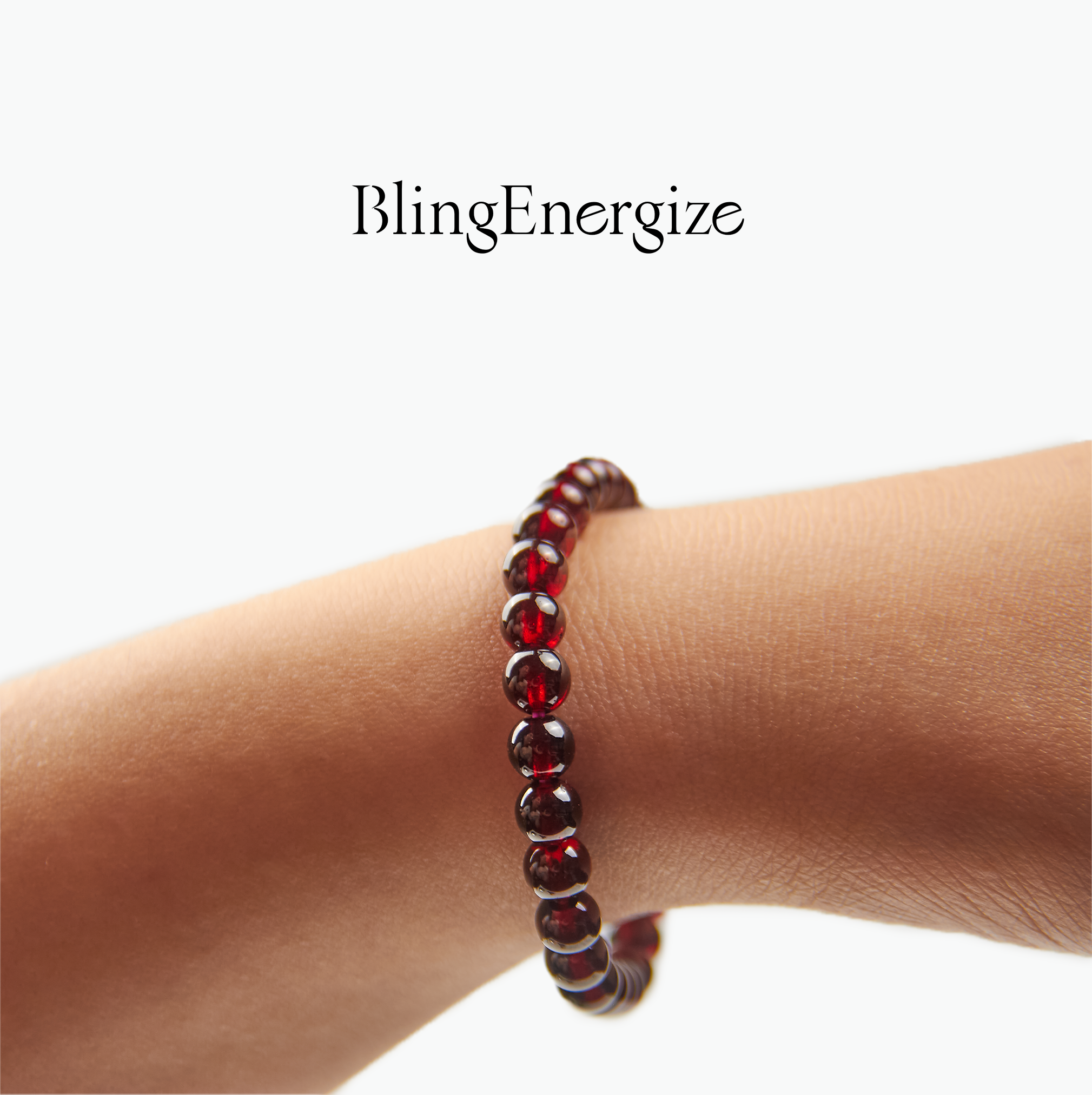 Garnet Beaded Bracelet