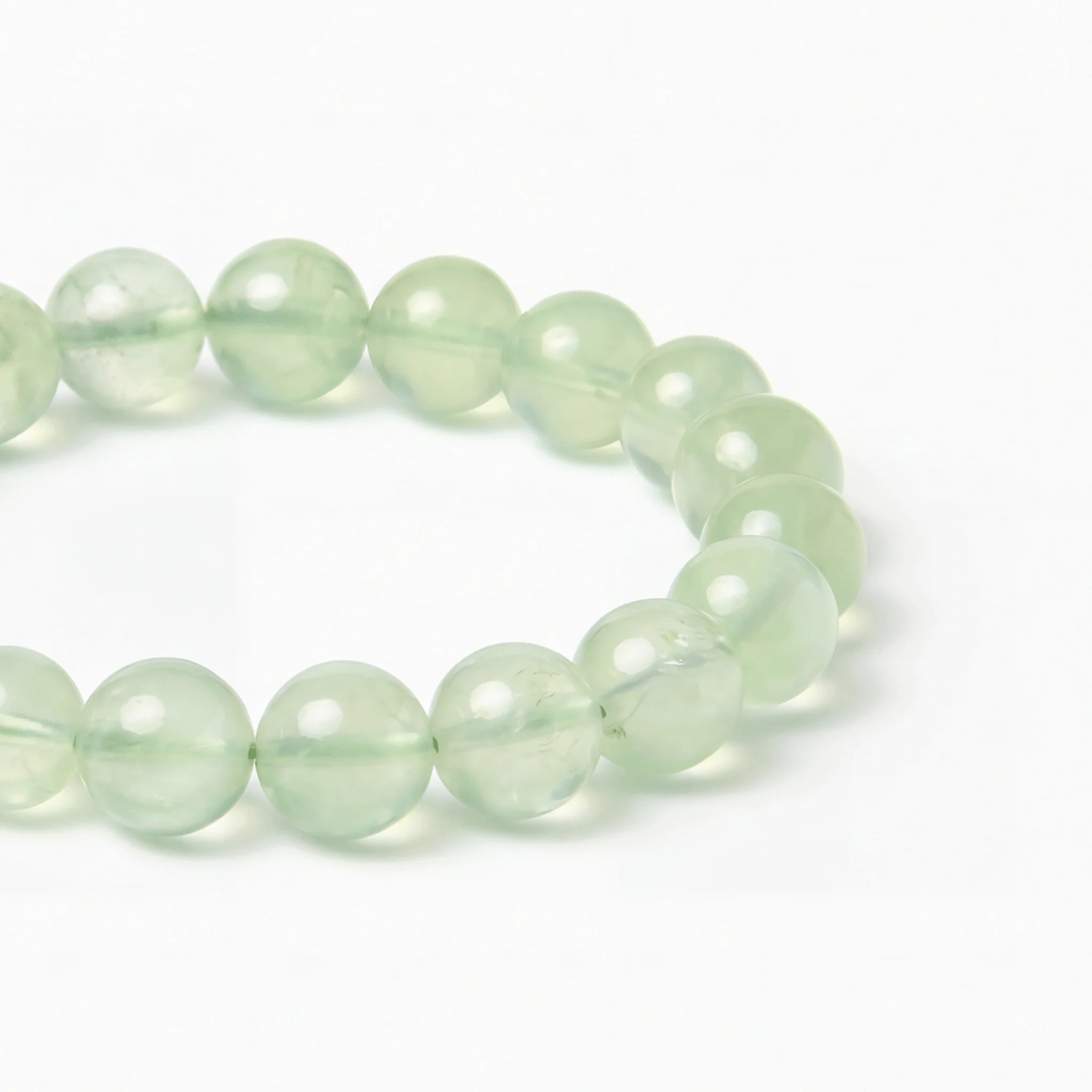 Bracelet de perles Prehnite Serenity