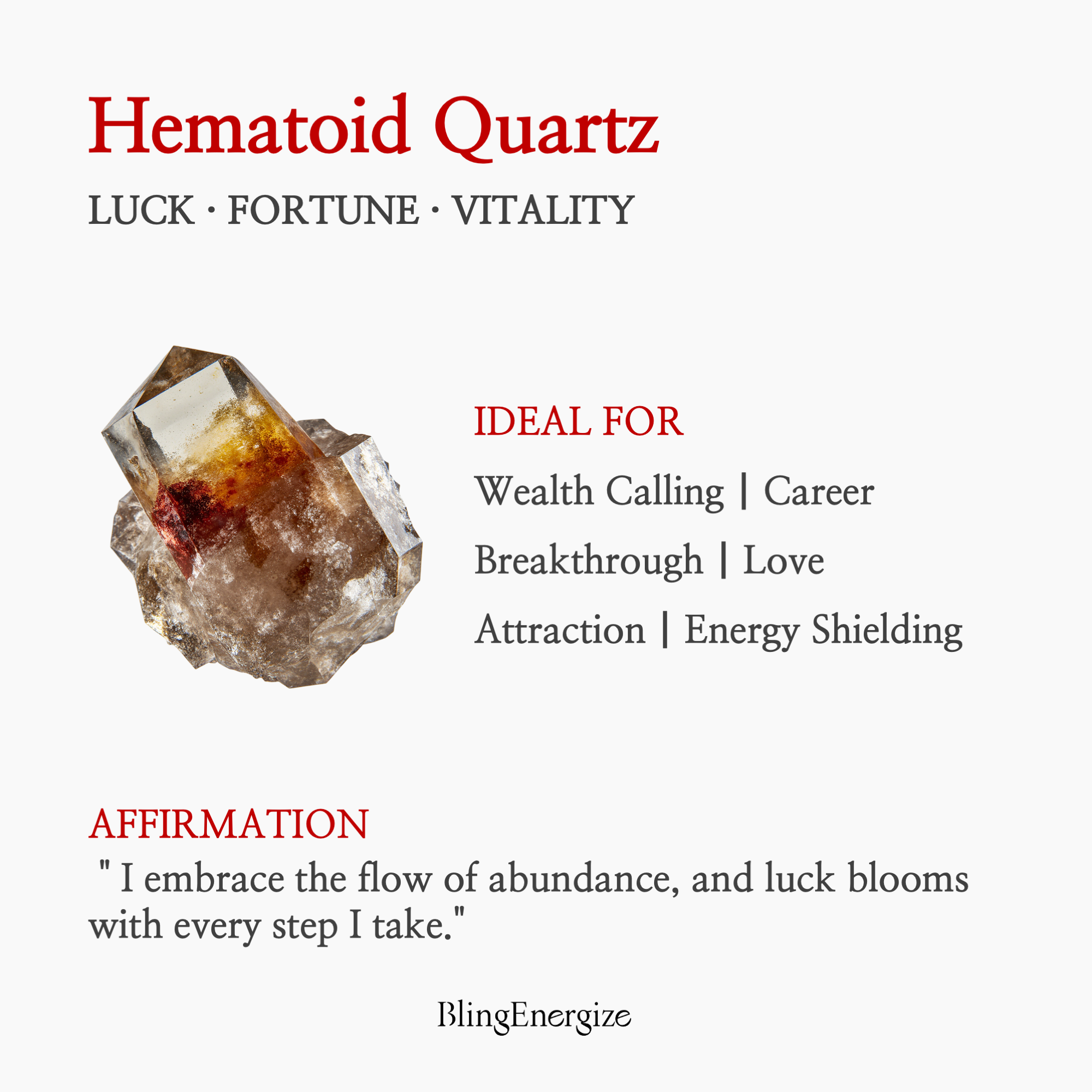 Red Hematoid Quartz Bracelet & Necklace
