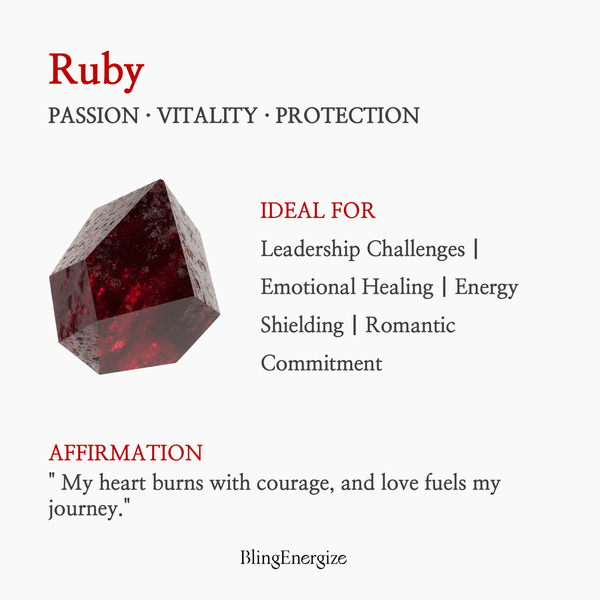 Ruby Adjustable Ring