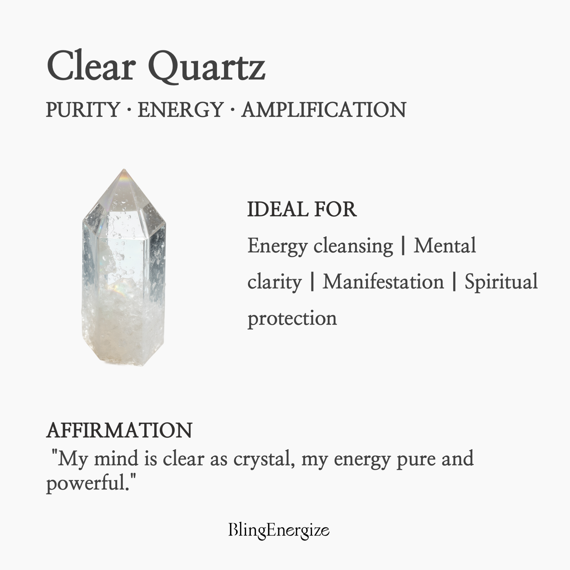 Clear Quartz Pure Energy Bracelet