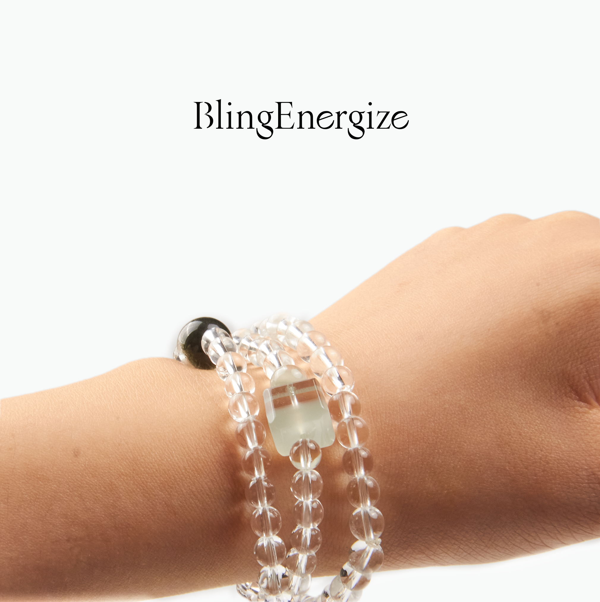 Emerald Phantom Quartz Tri-Wire Bracelet