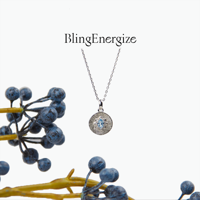 The Aquamarine Disc — 925 Sterling Silver | BE.