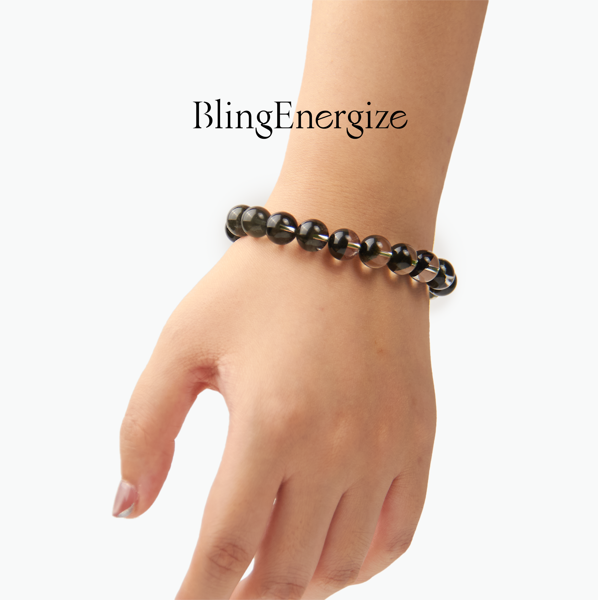 Green Phantom Quartz Heritage-Grade Beaded Bracelet