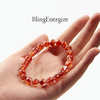 Red Hematoid Beaded Bracelet