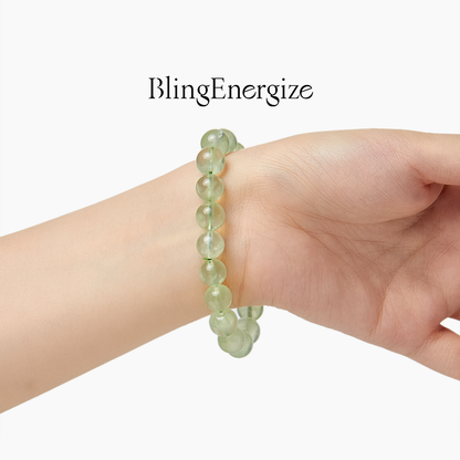 Prehnite Serenity Beaded Bracelet