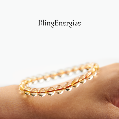 Citrine Abundance Bead Bracelet