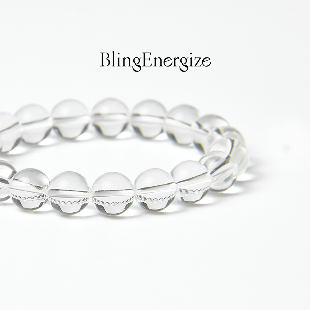 Quartz Amplifier Bead Bracelet