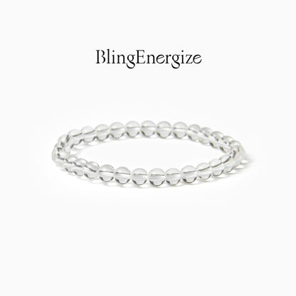 Quartz Amplifier Bead Bracelet