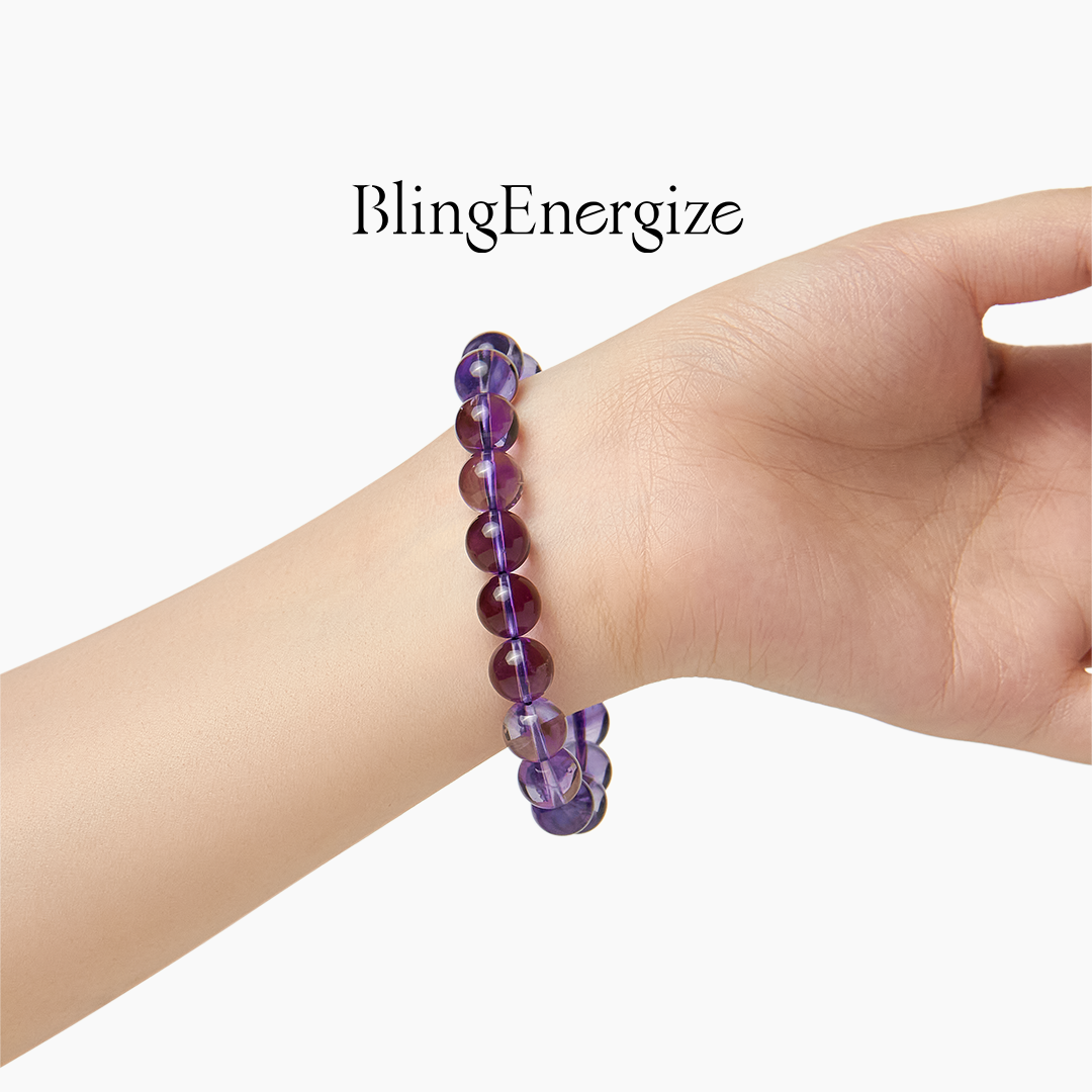 Amethyst Bolivian Beaded Bracelet