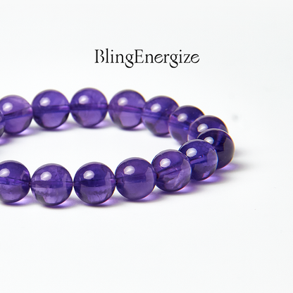 Amethyst Bolivian Beaded Bracelet