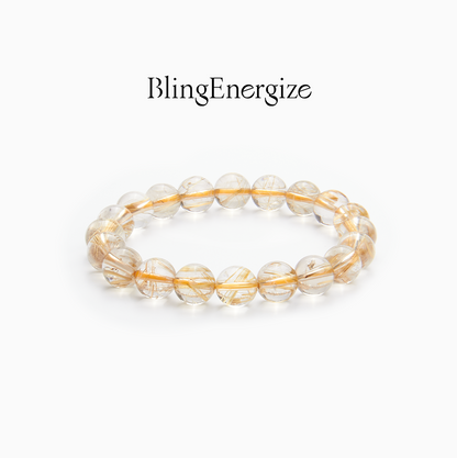 Golden Rutilated Quartz Powerflow Bracelet