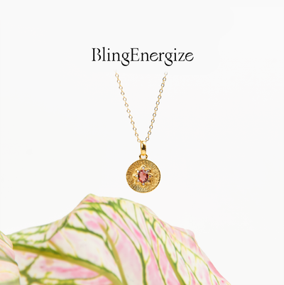 The Garnet Disc — 18KT Gold Vermeil | BE.