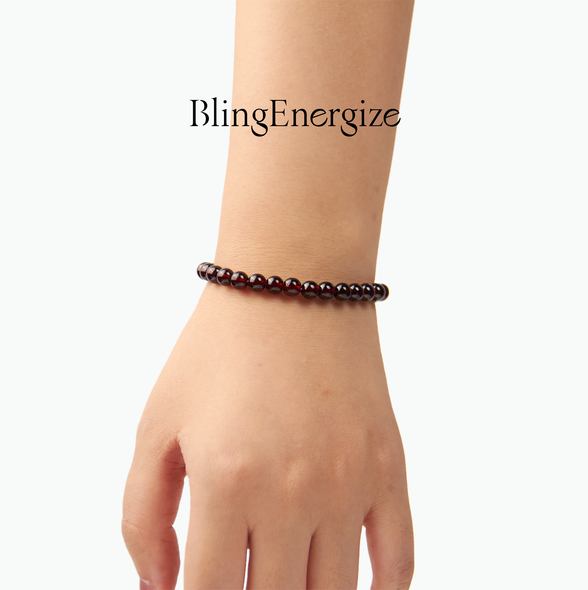 Garnet Beaded Bracelet