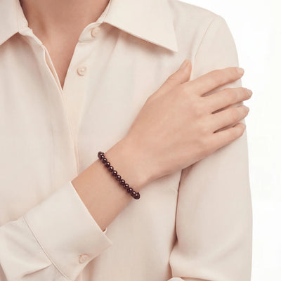 Bracelet en perles de grenat
