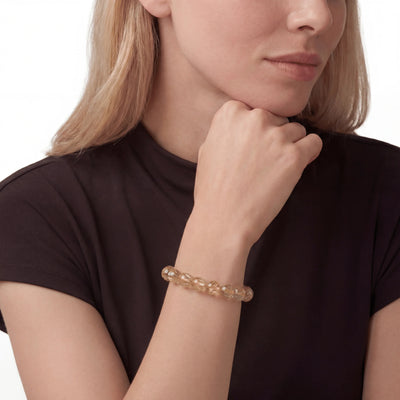 Bracelet Powerflow en quartz rutile doré