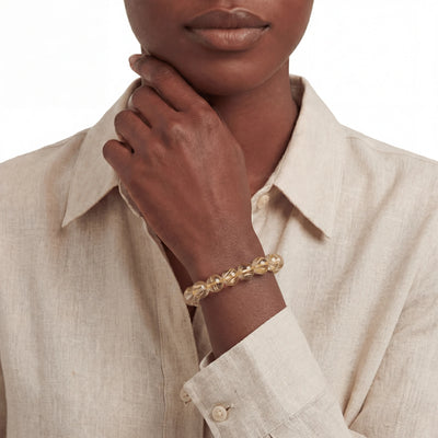 Bracelet Powerflow en quartz rutile doré