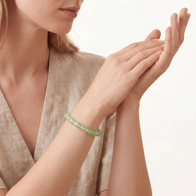 Bracelet de perles Prehnite Serenity