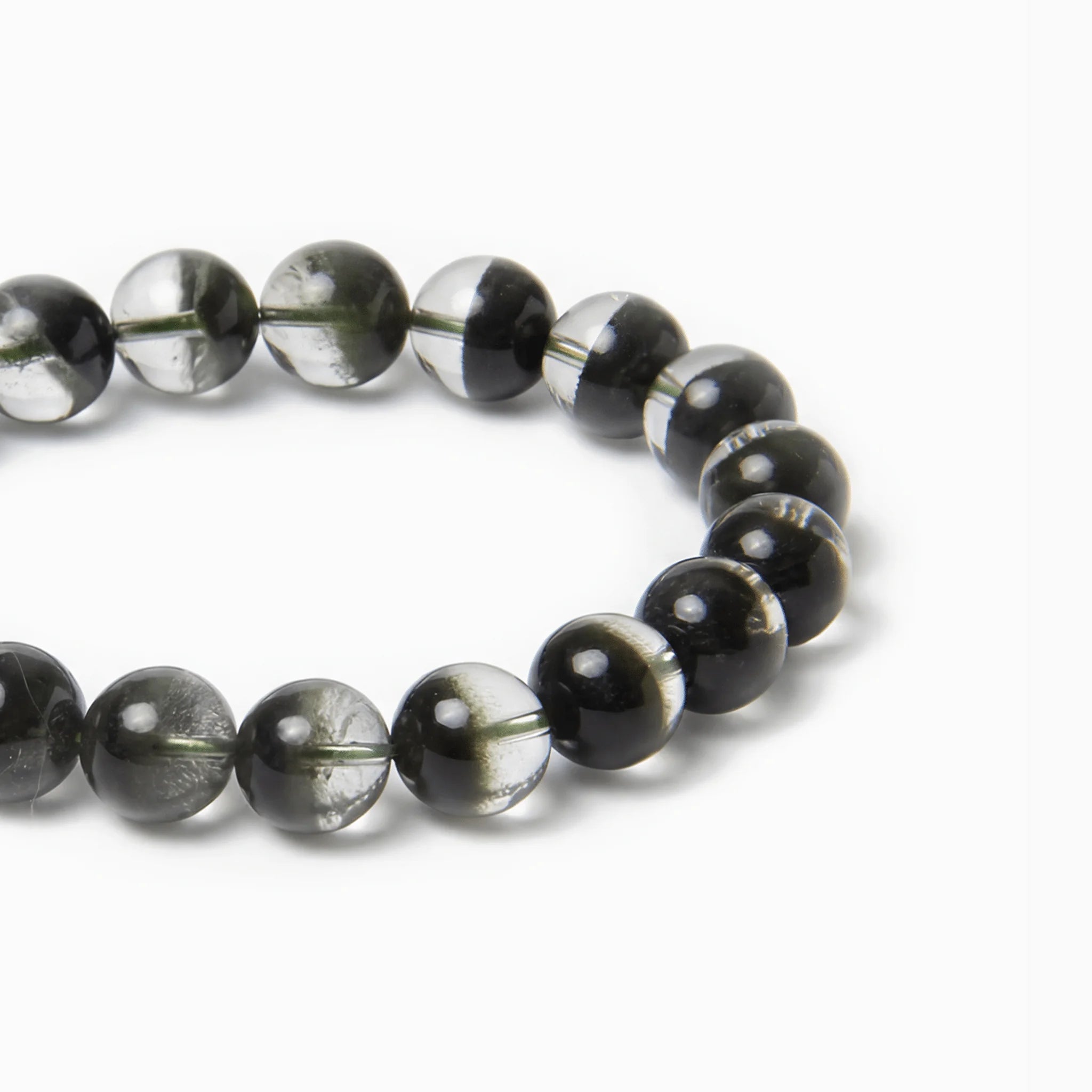 Green Phantom Quartz Heritage-Grade Beaded Bracelet