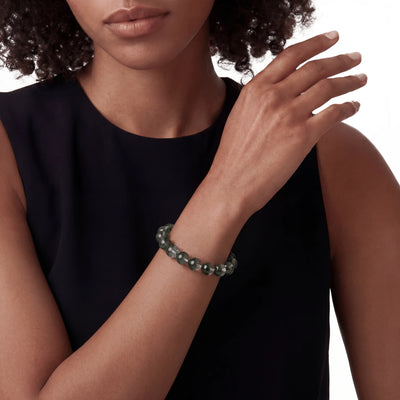 Bracelet du bassin aux trésors du paysage montagneux du fantôme vert