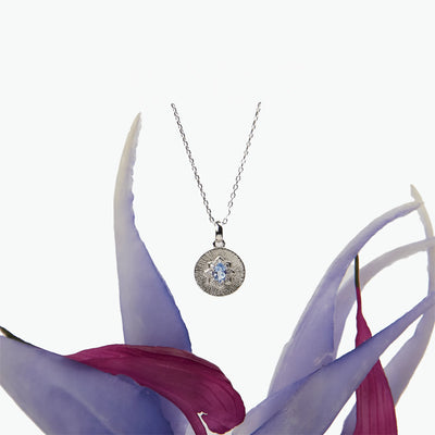 The Sapphire Disc — 925 Sterling Silver | BE.