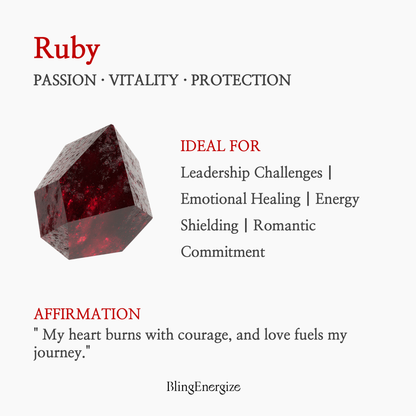 Ruby Adjustable Ring